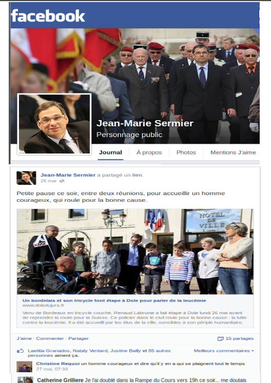 Facebook de Jean-Marie Sermier Député-Maire de Dole